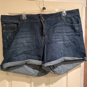 Torrid Dark Blue Jean Shorts